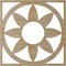 Ekena Millwork Blume Wood Fretwork Pierced Ceiling Medallion, Hickory, 16"OD x 5 1/2"ID x 3/8"T CMWP16X16X0375BLHI - alternate 2